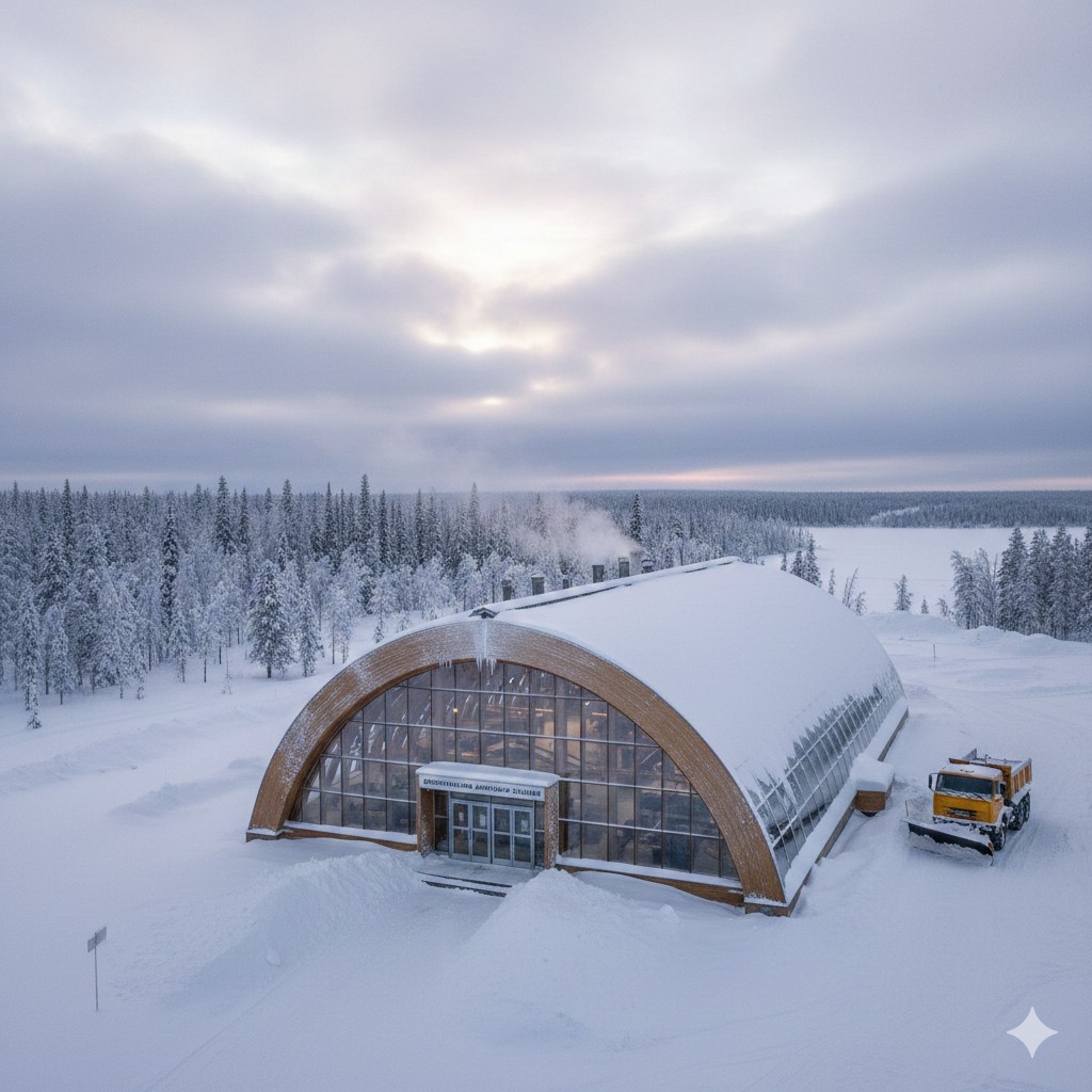 Монтаж арочной конструкции из сэндвич-панелей